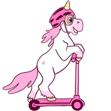 Pink Unicorn @stickersb2b