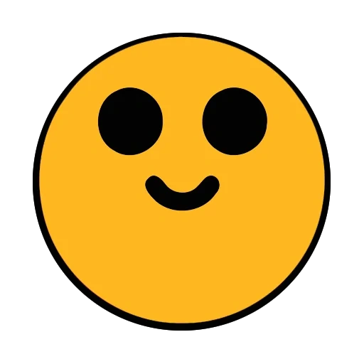 emoji, smiley, buio, icona di faccina, smimikik bravl stars sorridendo giallo