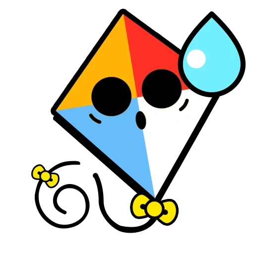 text, hop tv israel logo, kite pattern of children, triangle logo, funny geometric shapes