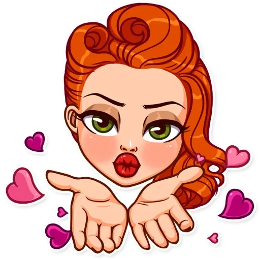 filles, filles, pin up girl, fille rousse