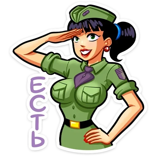 girl, girl in military uniform, cartoon military uniform, cartoon girl uniform, military girl cartoon