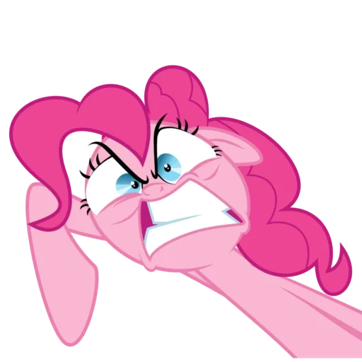 kuda poni merah muda, kuda pinky pai, mlp pinki evil, merah muda marah, tendangan panik