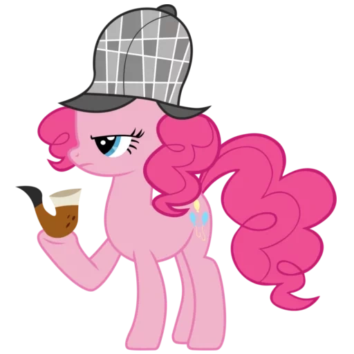 rosado, pony rosa, wupsen pupsen, detective de pastel meñique