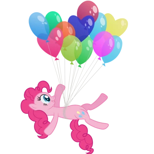 torta mindinha, bolas de pônei, pinky pai pony, pinky pai ball, balões de torta mindinhos