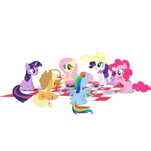 pony picknick, ponyville pony, dekor mein kleines pony, set meiner kleinen pony aufkleber, pony der am schnellsten reitrang ist