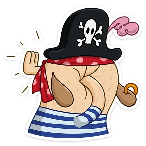pirat, diggi, piratenrebart, diggy pirat, cartoon pirat