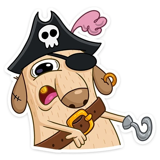 bajak laut, diggi, anjing diggy, bajak laut diggy, diggy pirate fak