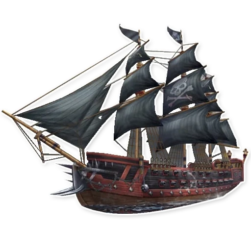 side boat, kapal layar besar, kapal bajak laut, perahu layar, edward kenway crow boat