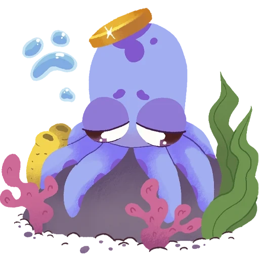 krake, süßer tintenfisch, blauer oktopus, blauer oktopus, violettes oktopus