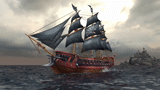 ship, galleon, picture boat, pirate ship, sailboat