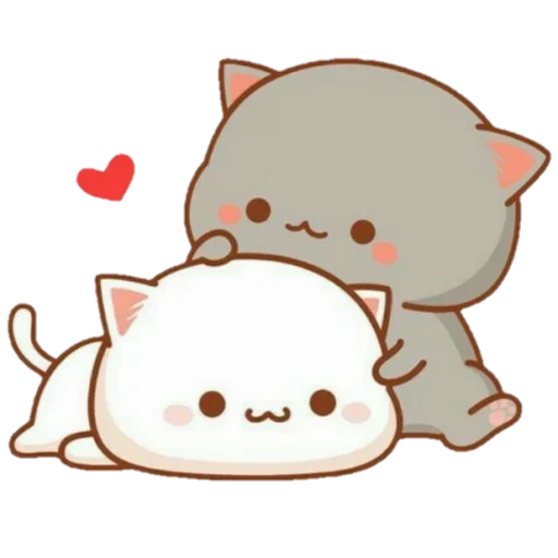 dessins mignons, chers dessins sont mignons, kawai chibi chats tg, dessins de chats mignons, kawaii cats love