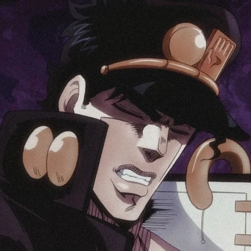 jotaro, джоджо джотаро, джотаро куджо 9, джотаро куджо смеется, джотаро куджо яре дазе