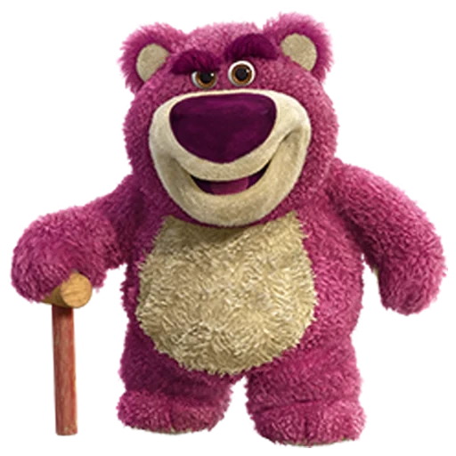 лотсо, медведь игрушка, lots-o'-huggin bear, плюшевый медведь лотсо, история игрушек медведь розовый