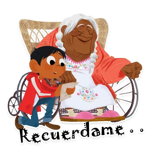 libro secreto de coco, abuela secreta de coco, dibujos animados abuela coco