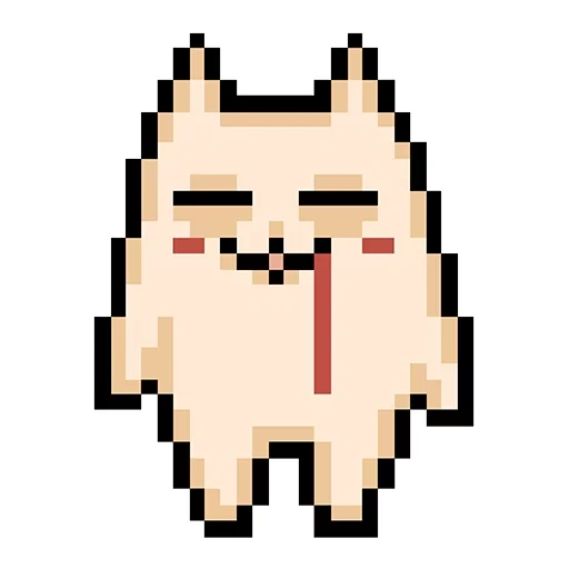 chat de pixel, chat de pixel, chat de pixel, pixel art kotik, chat de pixel