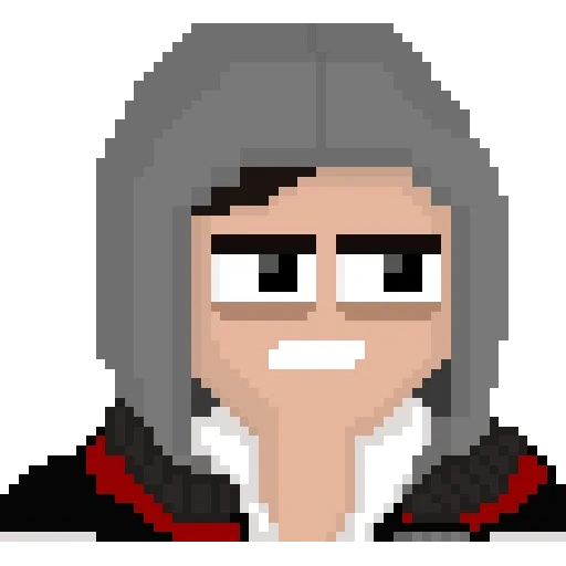 umano, pixel art, pixel assassin, assassini pixel, assassin's creed pixel art