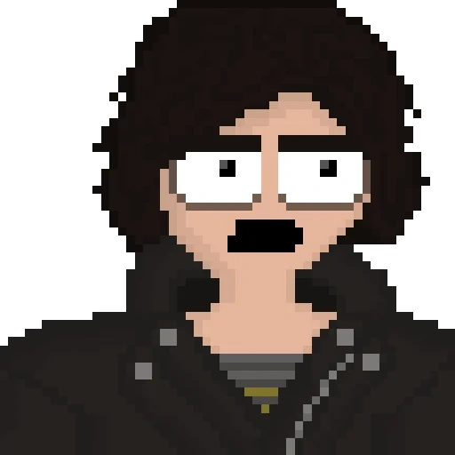 animation, people, pixel art, pixel art man, just ignore them mark