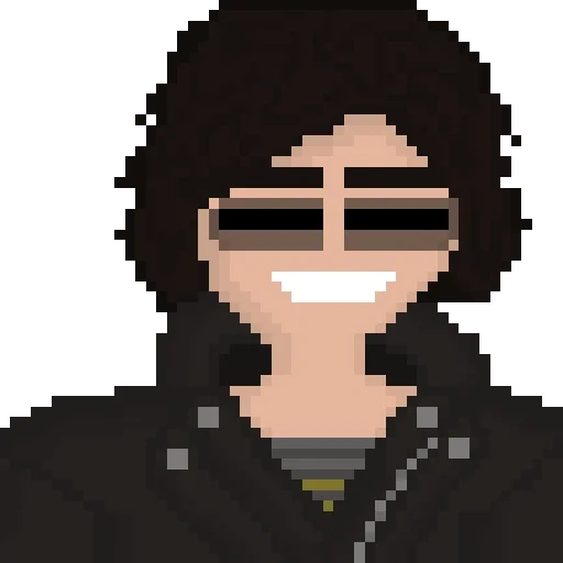 umano, programmatore di hiro, pixel art man, basta ignorarli mark, pixel arts anime