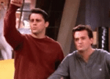 chandler, chandler bing, gif è cool, joey tribbiani, chandler è a favore