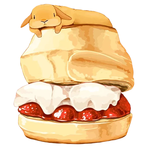 aliments, dessins de nourriture, dessin de dessert, burger pandora, cartoon profilels