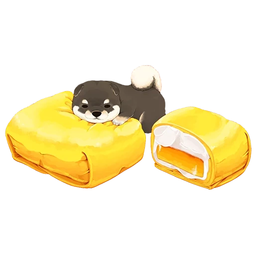 cat, doggie, tamago cat, eat cartoon dog, anime animals are cute