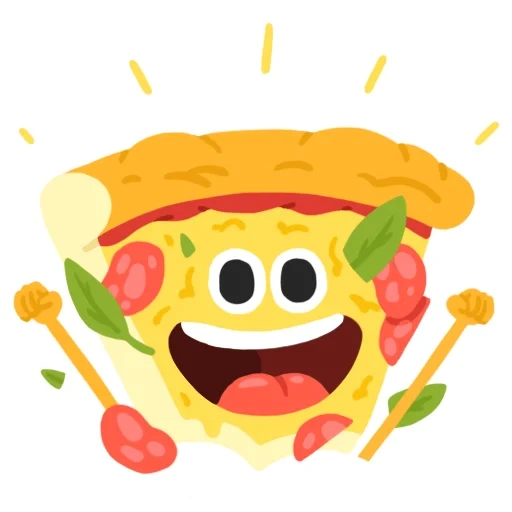 pizza, dan pizza, set pizza, vektor karakter pizza