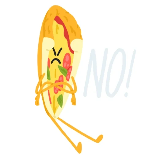 pizza, dan pizza, set pizza, menggambar oleh seorang ilustrator