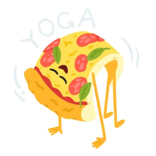 pizza, y pizza, set de pizza, los ojos de pizza son dibujos animados, un trozo de dibujos animados de pizza
