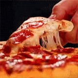 pizza, pizza, come pizza, pizza, animación gif