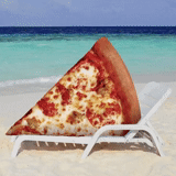 pizza, mar de pizza, pizza de queijo, praia de pisa, entrega de pizza