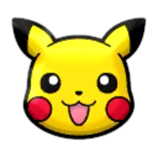 pikachu, emoticon prepuzio kachu, faccia di pikachu, schizzo di pikachu, muso di pikachu