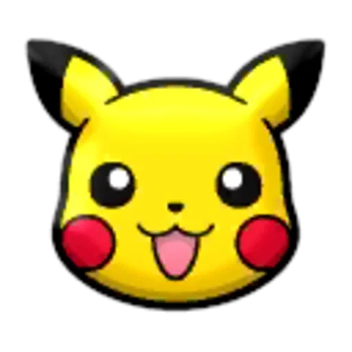 pikachu, emoji kulup kachu, wajah pikachu, sketsa pikachu, moncong pikachu