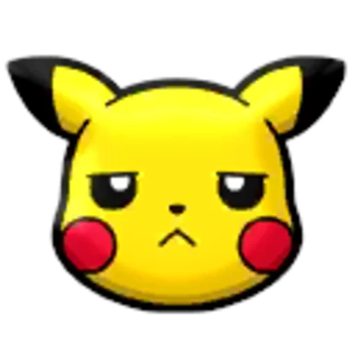 wajah pikachu, emoji pikachu, emoji kulup kachu, pikachuk lipat, wajah pikachu