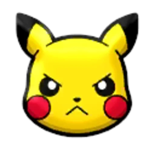 pikachu kopf, emoticon vorpikachu, emoticon bao kemeng, das pikachu-gesicht, pikachu mündung