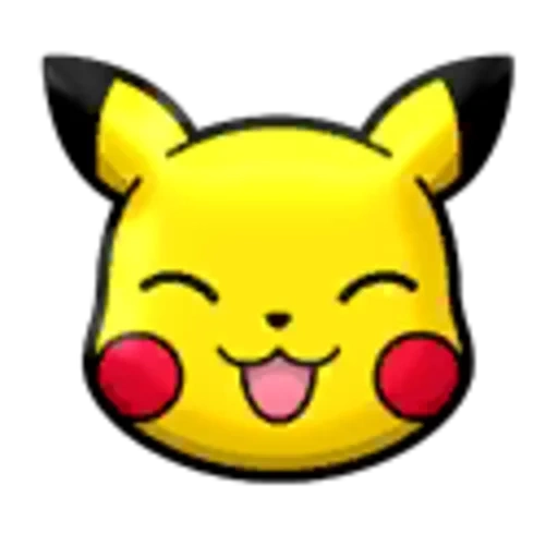 pikachu, faccia di pikachu, emoticon prepuzio kachu, faccia di pikachu, schizzo di pikachu