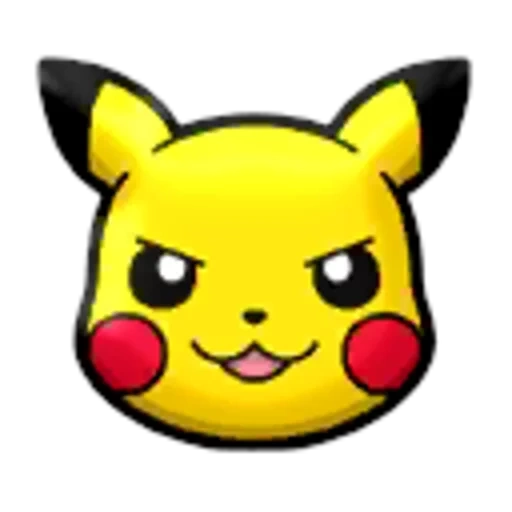 pikachu, emoji kulup kachu, wajah pikachu, sketsa pikachu, moncong pikachu