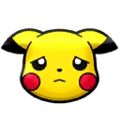 pikachu, emoji pikachu, drowsy pokemon, pikachu muzzle, pokemon shuffle smile