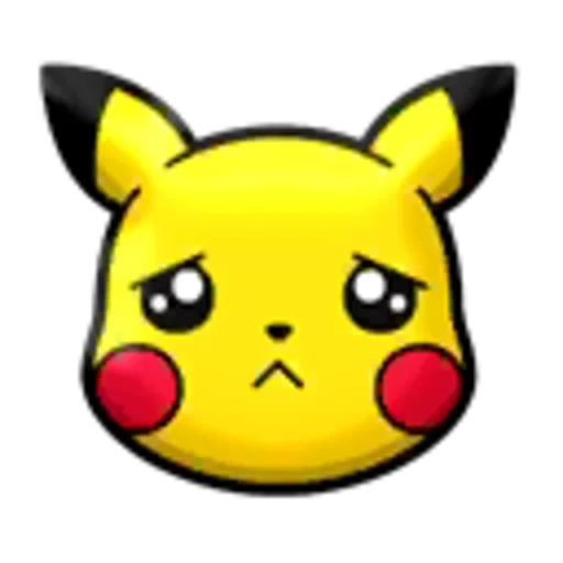 pikachu, emoticon prepuzio kachu, faccia di pikachu, schizzo di pikachu, muso di pikachu