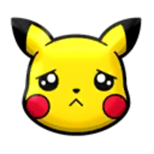 pikachu, emoji kulup kachu, wajah pikachu, sketsa pikachu, moncong pikachu