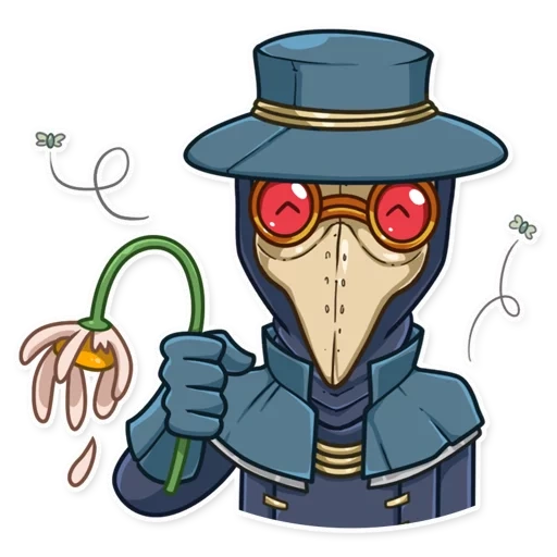 plague doctor, chum doctor drawing