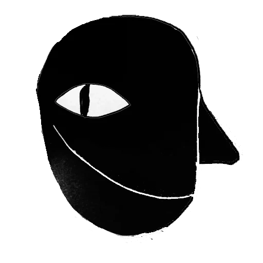 masque, masque de masque, masque noir, la moitié du masque, logo de balaklava