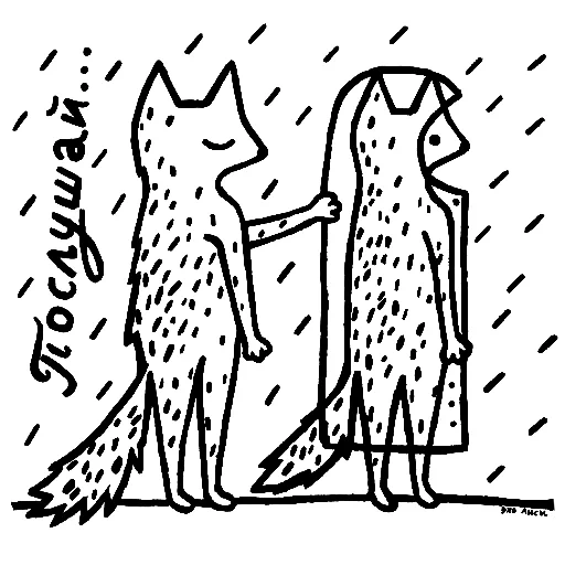 fox, fafafa, patrón de zorro, gato ilustrado, ilustración de zorro