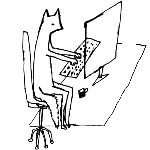 fafafa, um gato em um computador