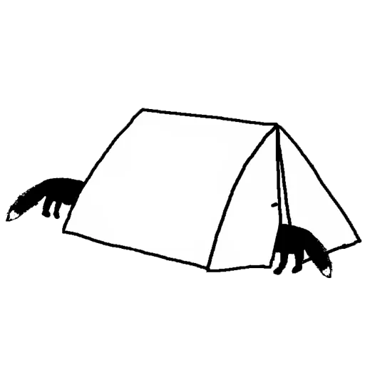 tent, tent sketch, tourist tent, tent coloring of children, tent tourist sketch