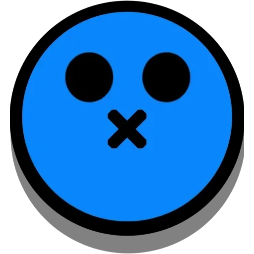 bravstas, brawl stars, brawl stars pins, brawl stars emoji, sorriso triste braval céu estrelado azul