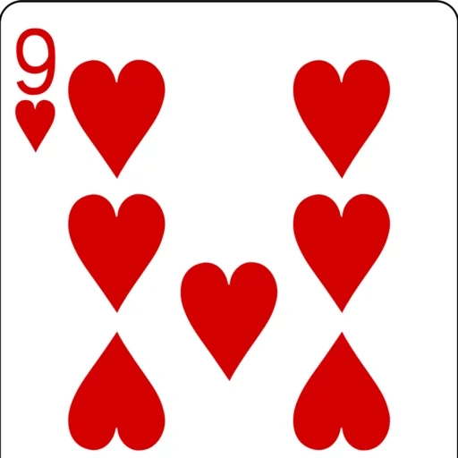 carta 9 vermi, giocando a carte, mappe che giocano a vermi, giocare a carte una alla volta, carta del giocatore 9 vermi
