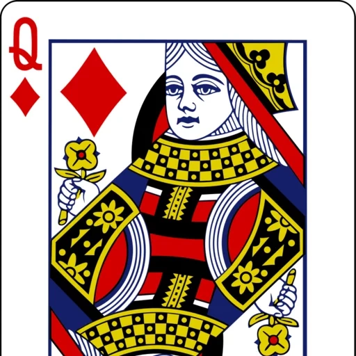diamond lady, giocando a carte, giocare a carte lady, mappe che giocano a lady bube, carte da gioco lady tref