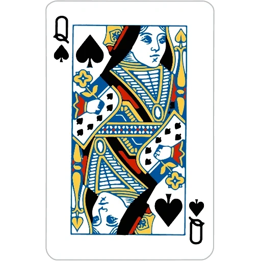 card game, poker card, пиковая дама, игральные карты, карты игральные дама