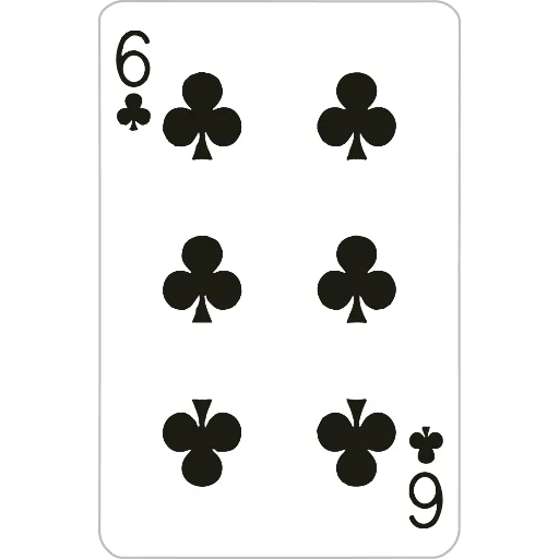 покер масти, семерка треф, шестерка треф, карты игральные, игральная карта шаблон