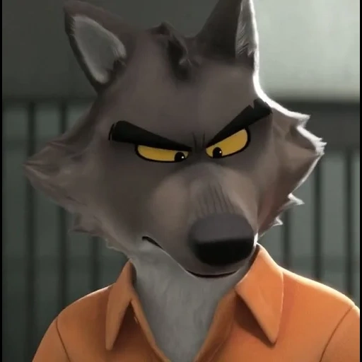 lobo, anime, sr wolf, lobo gris, bad guys cartoon 2022